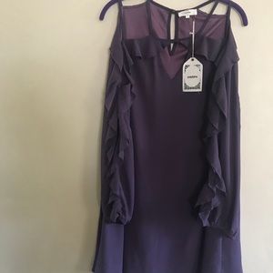 Brand New Purple dress - cold shoulder